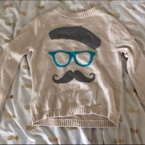 Knitted beige sweater